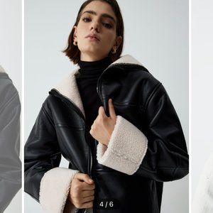 First Choice Sherpa Lined Shearling Leather Flight Jacket